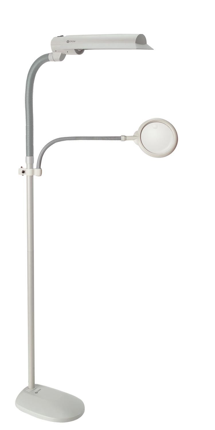 Tattoo Shop Mobile Floor Lamp with Magnifier