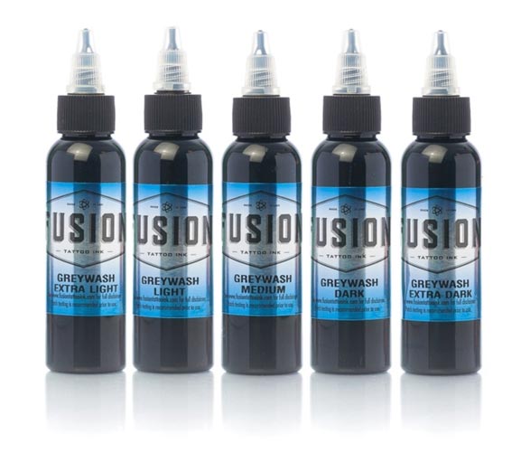 Fusion Tattoo Ink Greywash Set 5 Pack Fusion Tattoo Ink Greywash Set 5 Pack