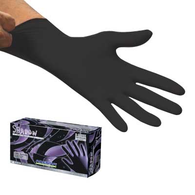 Shadow Black Nitrile Gloves